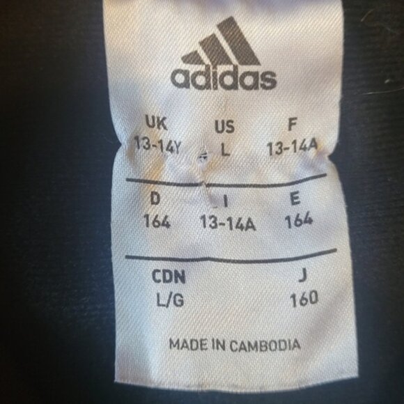 Adidas SZ L Athleisure Casual Lightweight Black Zip Up Track Jacket w/UFA Patch - Picture 3 of 7